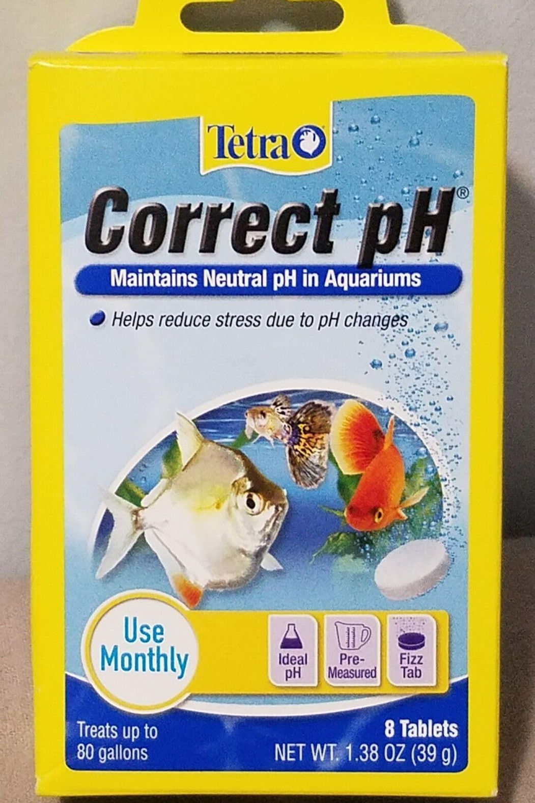 Tetra Correct pH Tablets - 24 Tablets Total (3 Packs with 8 Tablets per Pack)