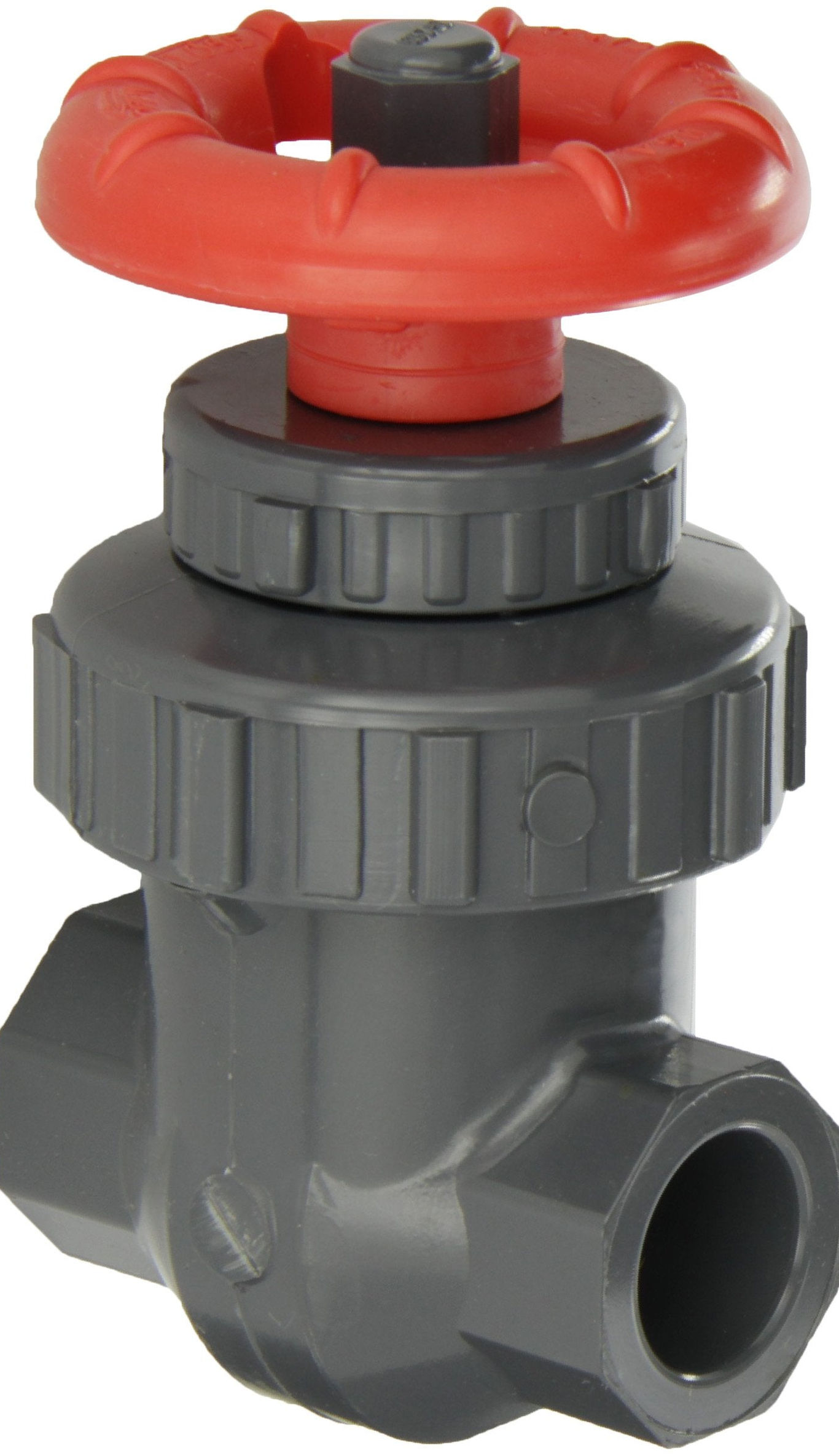 Spears PVC Valve, Buna-N Socket Gate Non-Rising Stem, O-Ring, 1/2" 1/2
