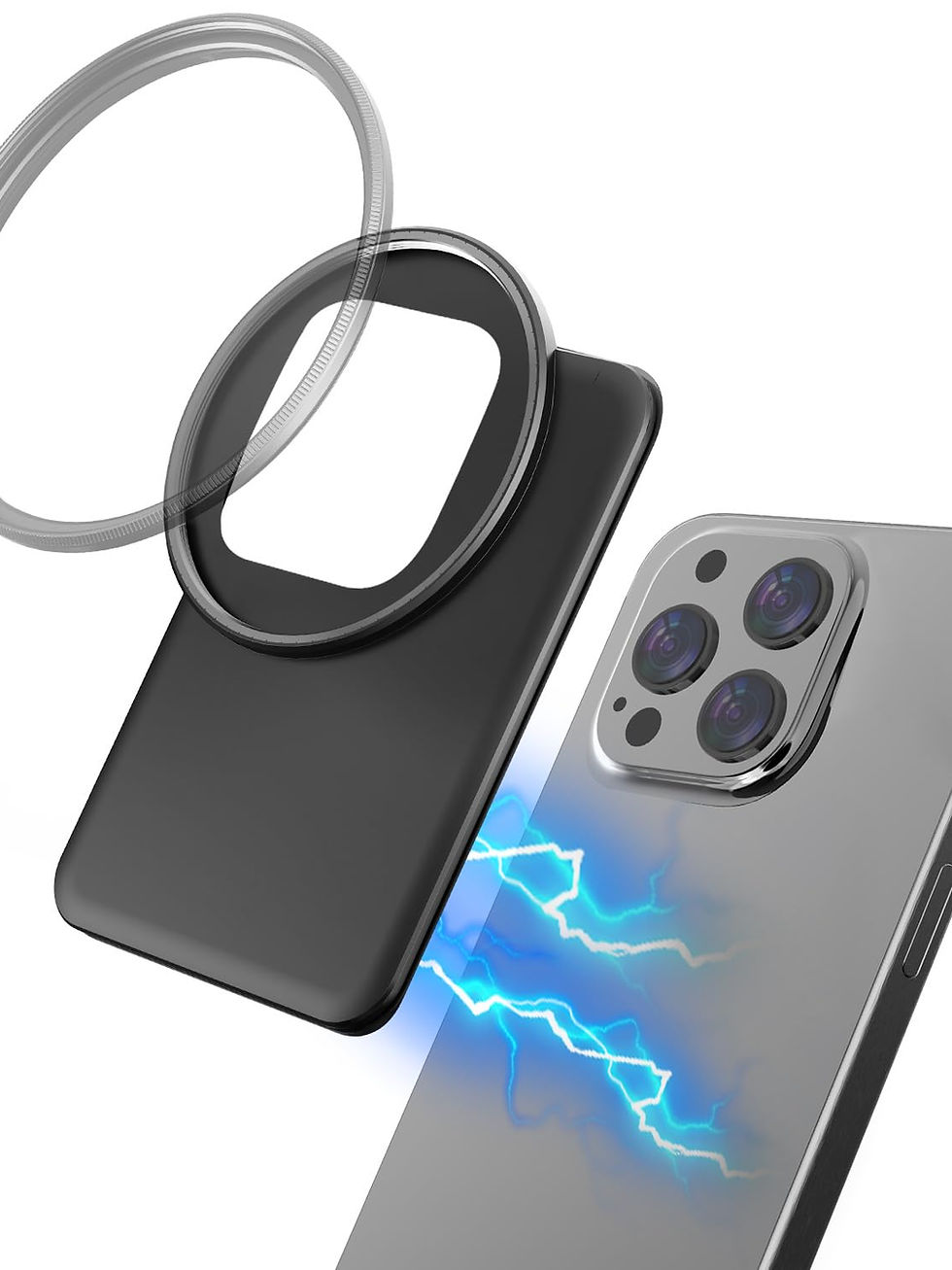 Thumbnail: 67mm Magnetic Lens Filter Mount for iPhone 15/14/13 Pro Max, No Filter