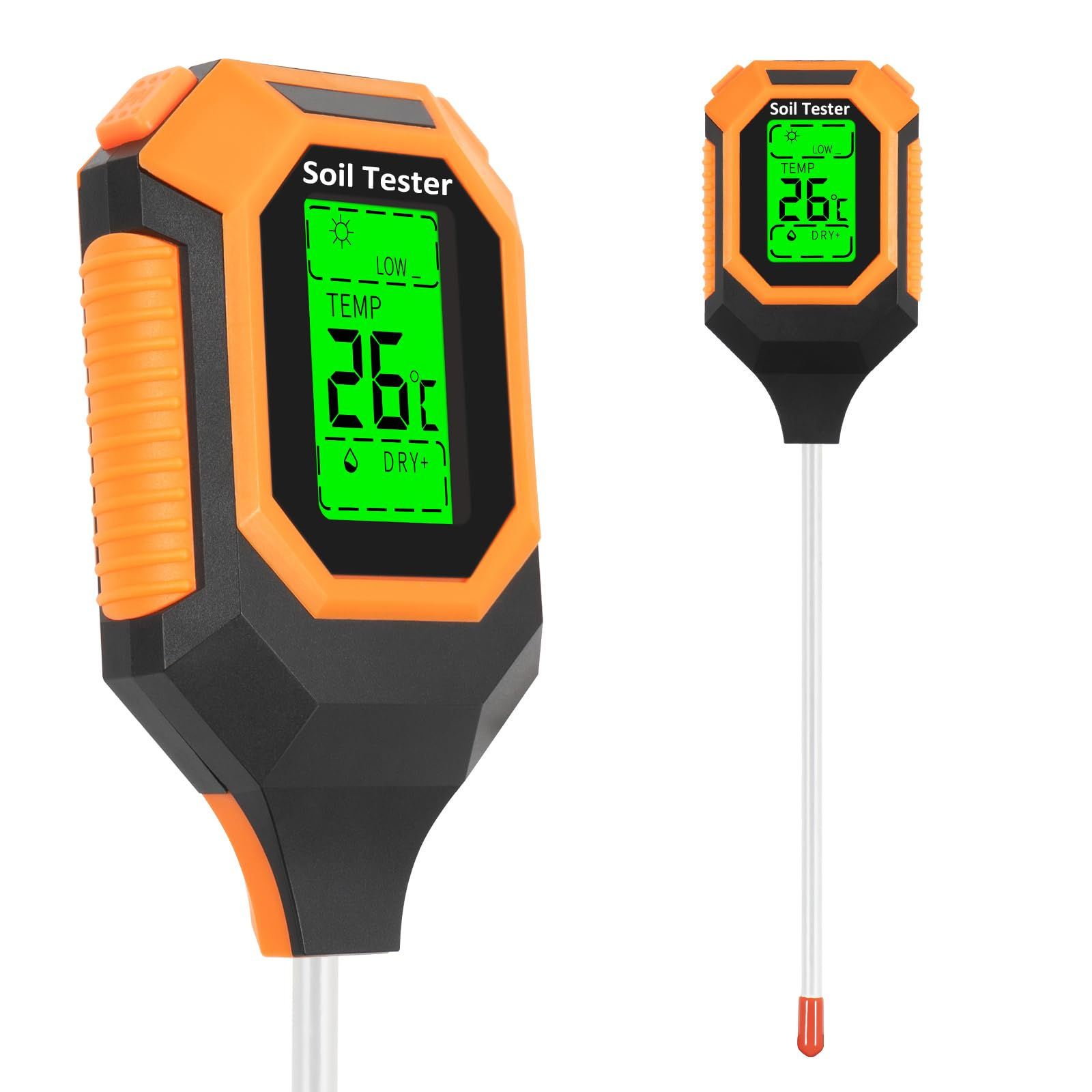 4-in-1 Soil PH LCD Display, Test Moisture Meter Digital for Lawn, Plant
