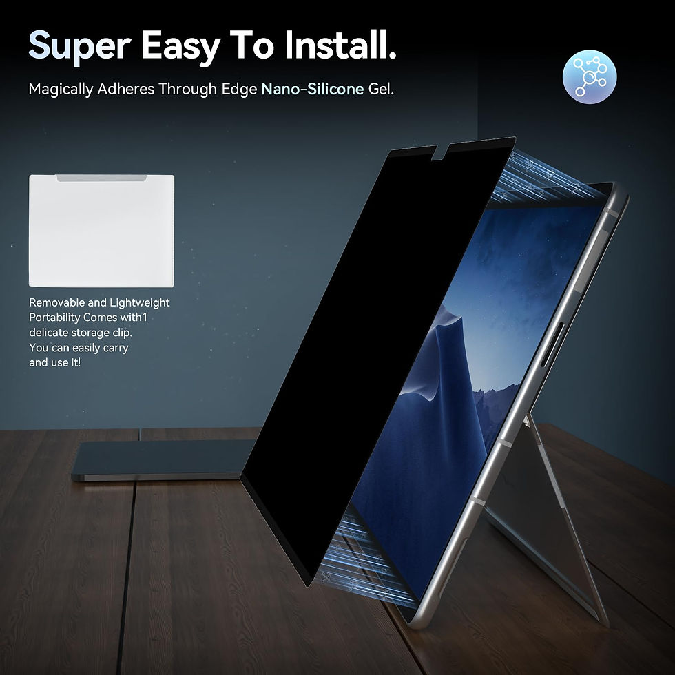 Thumbnail: Privacy Filter for Surface Pro 10/9/8/X, Anti-Spy 13" Removable Screen