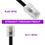 Thumbnail: 3.3FT 4Pack Phone Jack to Ethernet Adapter RJ45 to RJ11 for Landline Service
