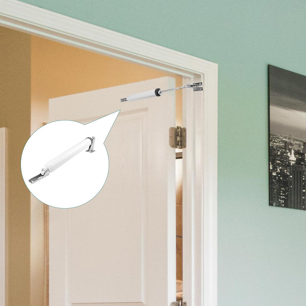Thumbnail: 2 PCS Screen and Door Closer Kit, Heavy Duty Closer, Push Button Latch Set