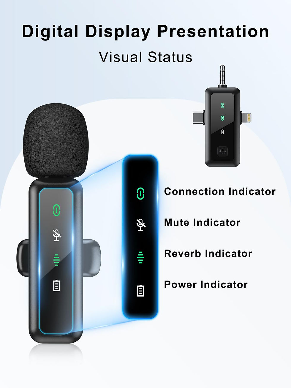 Thumbnail: BILIWAL Wireless Lavalier Noise Lapel Entry-Level Port Microphone, Cancelling