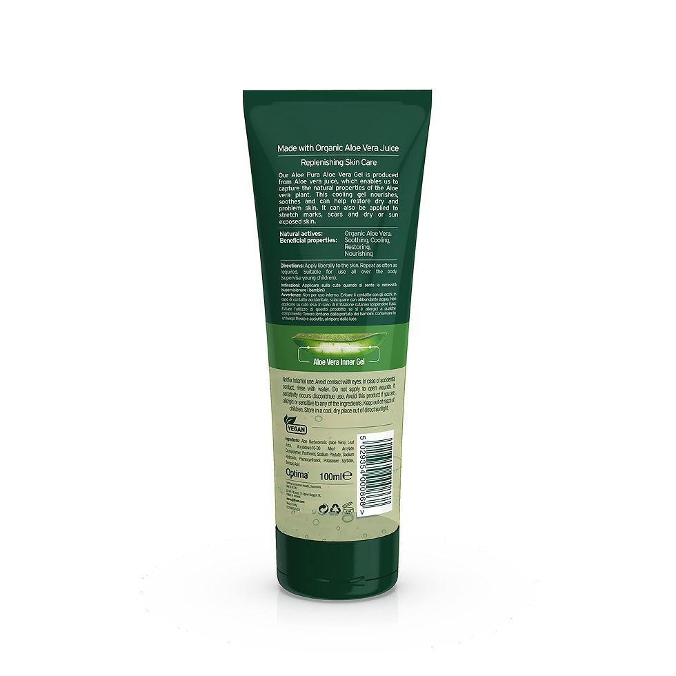 Thumbnail: Aloe Pura Organic Aloe Vera Gel, 100ml, Vegan & Cruelty-Free