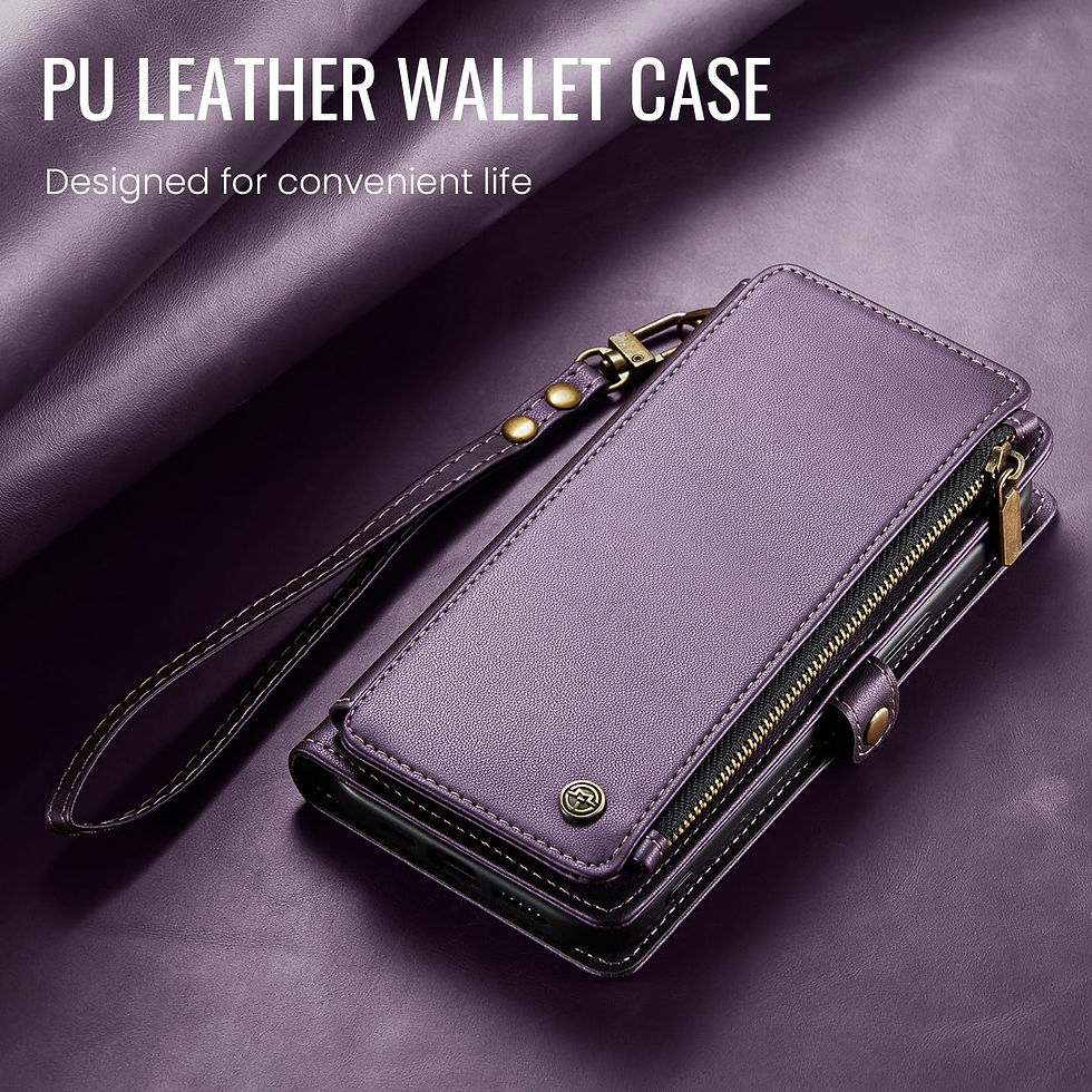 Thumbnail: Defencase Wallet Case for Moto G Stylus 5G, RFID Blocking, Purple