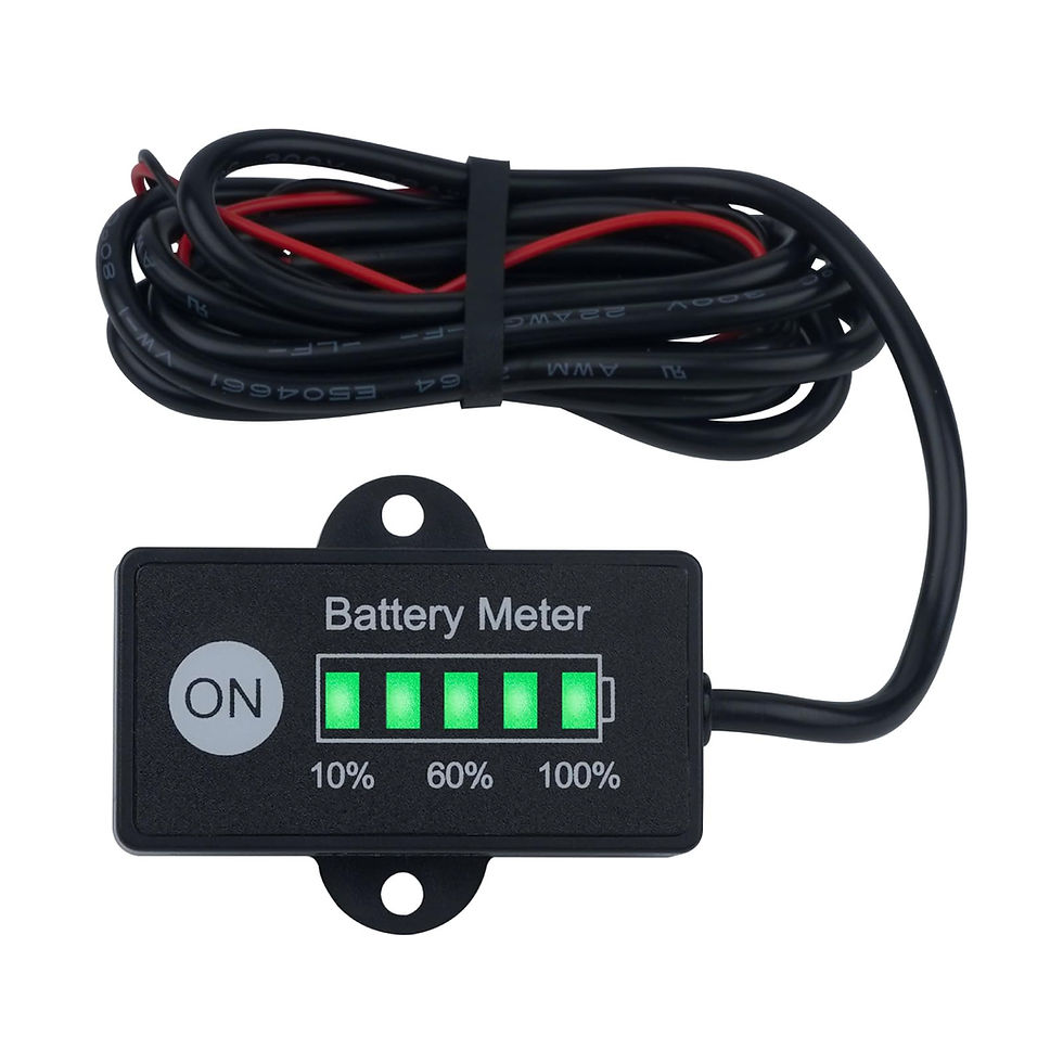 Thumbnail: Yooreal Battery Capacity Meter for FeliPO4 Golf Cart & Forklift Batteries