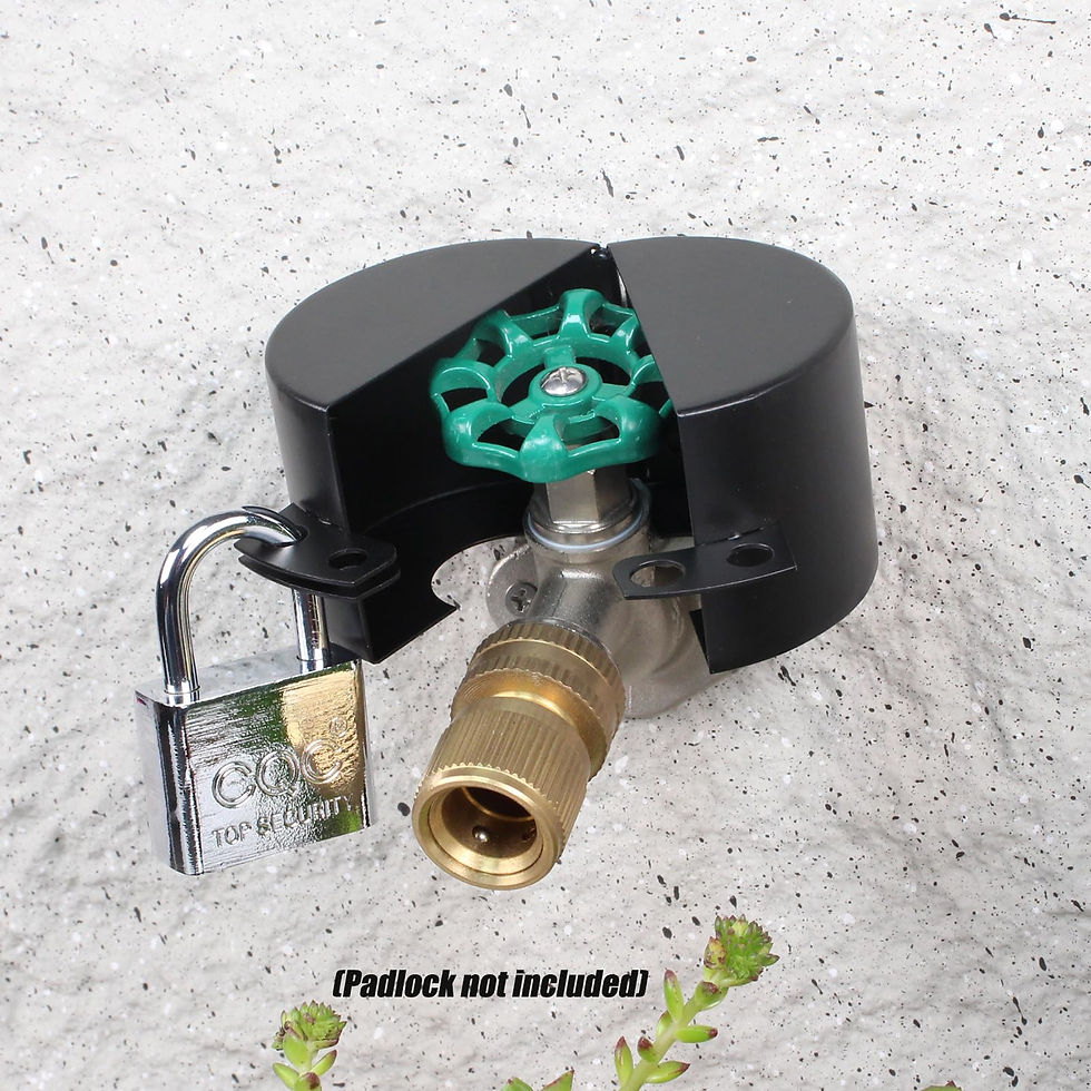Thumbnail: Water Lock Outdoor Faucet Valve Lockout Spigot System Gate Black, Device