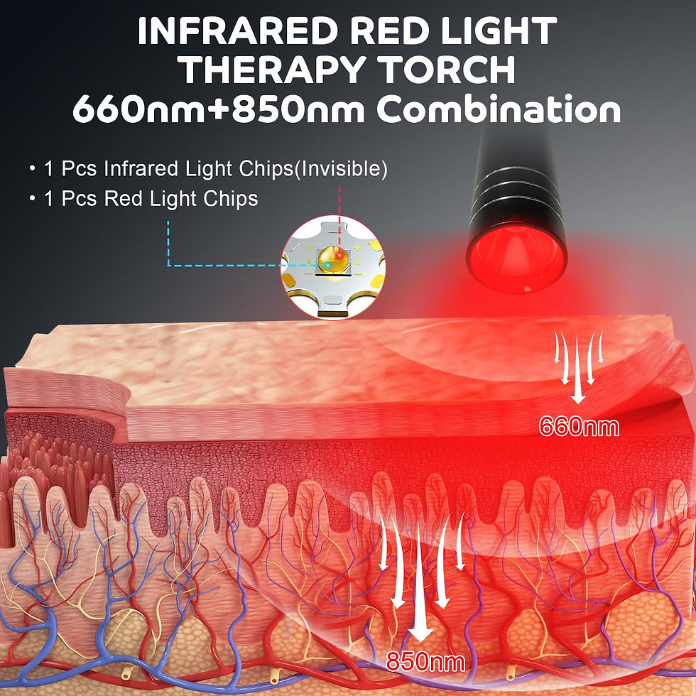 Thumbnail: Trayvespace Red Light Therapy Wand | Portable Infrared Lamp, Type-C Torch
