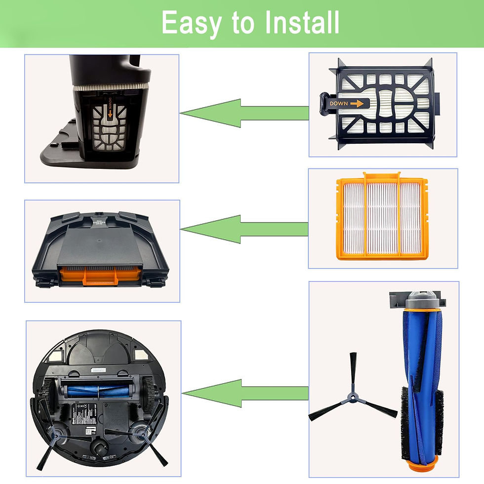 Thumbnail: Replacement Parts for Shark AI Ultra AV2501S AV2511AE AV2610WA Robot Brush,
