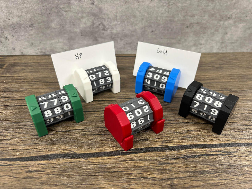 Thumbnail: MunnyGrubbers - Life Counter HP Tracker 5 Pack Tracking with Card Slot