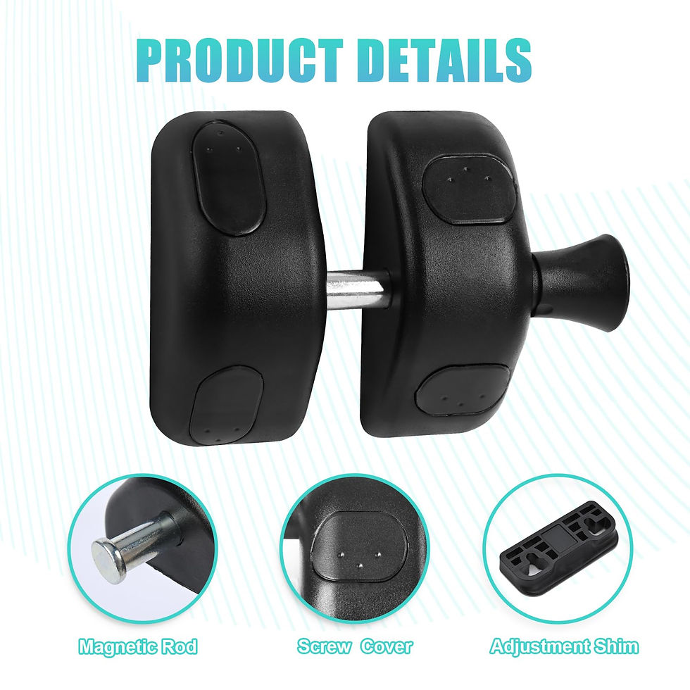 Thumbnail: Black Latches, Fences Side Pull, Latch for Yard & No key Magnetic Gate Home,