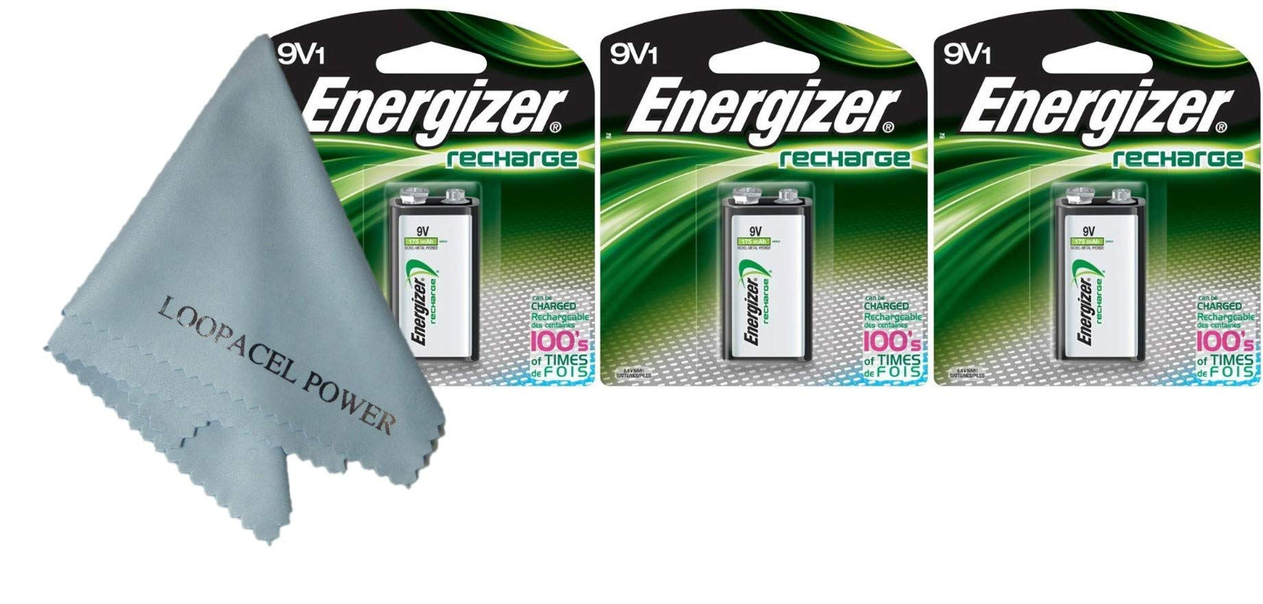 Rechargeable 9 Volt (8.4V) NiMH 175mAh 3 Batteries