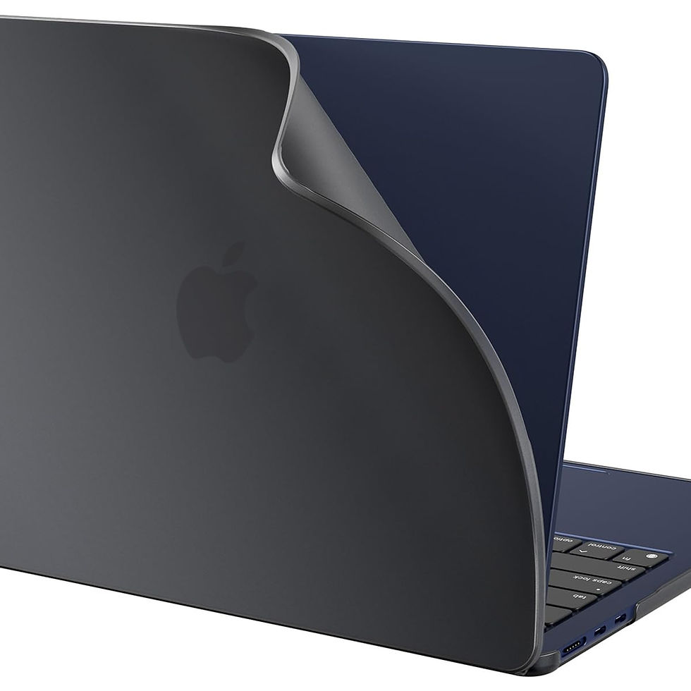 Thumbnail: BlueSwan Soft Case for MacBook Air 13.6" 2024, Shatterproof, Black