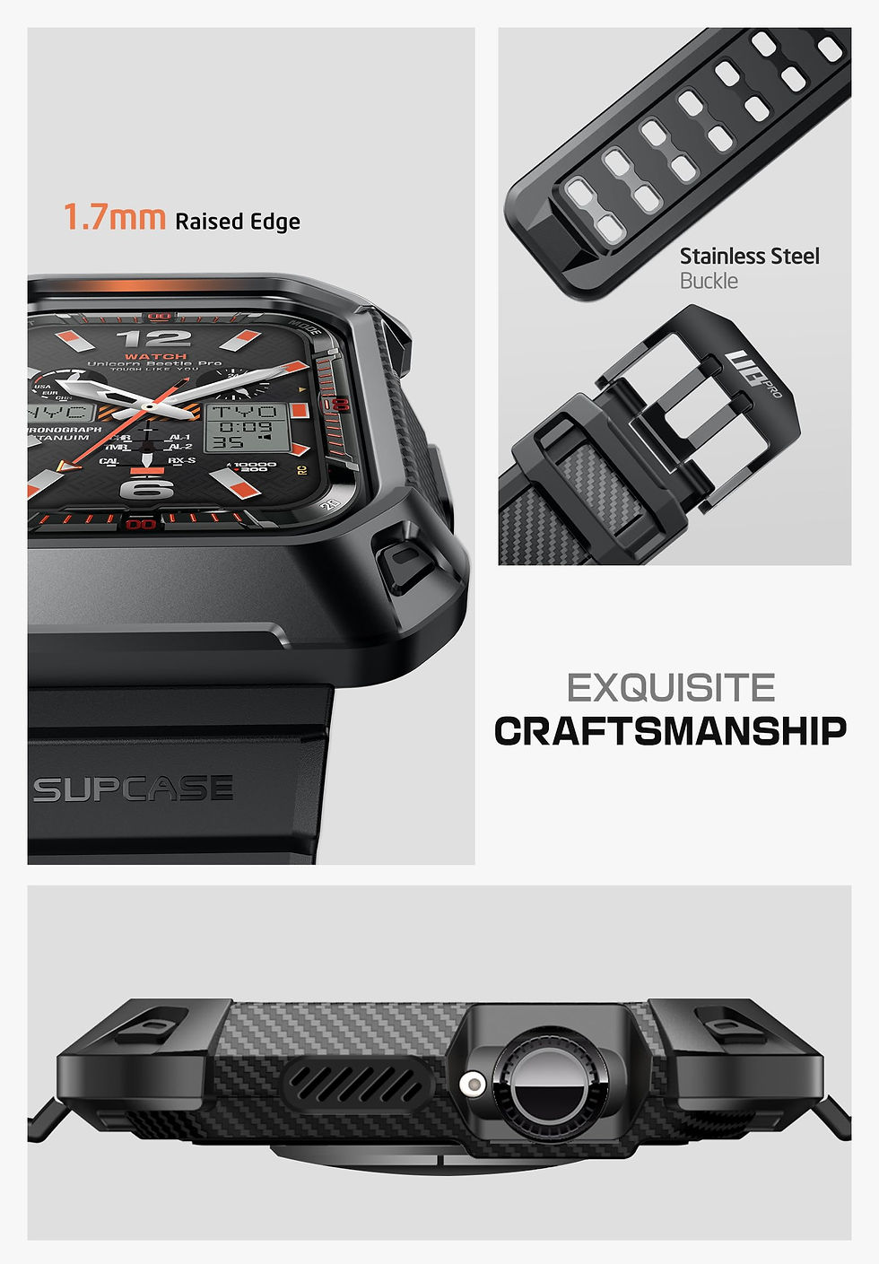 Thumbnail: SUPCASE Apple Watch 10 42mm Case with Band, Rugged Military-Grade Protection