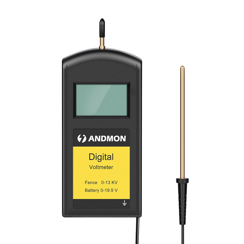 Thumbnail: Versatile Electric Fence Tester, LCD Display, 0-13000V Range, Portable