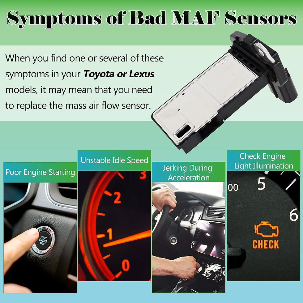 Thumbnail: Mass Air Flow Sensor with Toyota MAF 22204-75030 Compatible Corolla Land