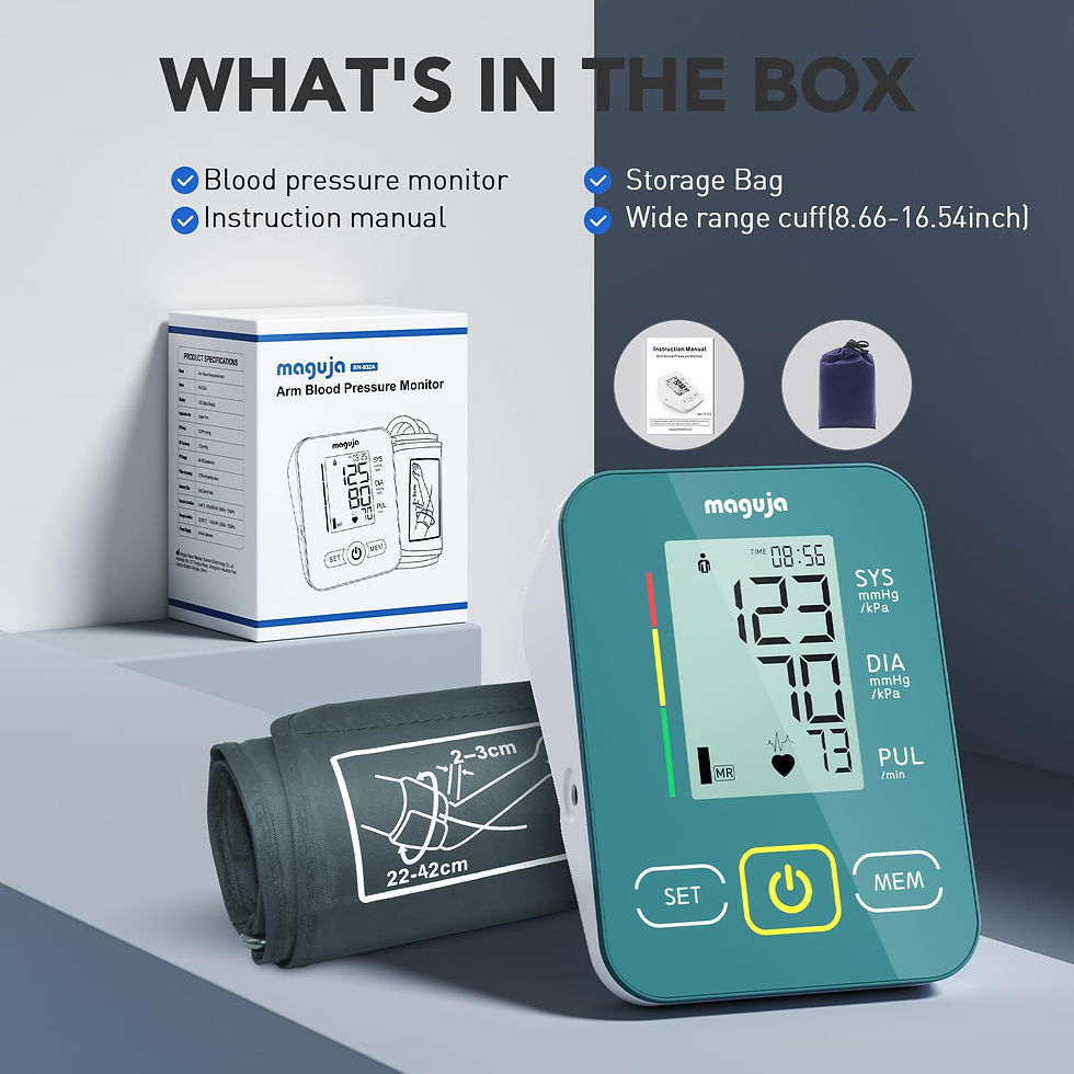 Thumbnail: maguja Upper Arm BP Monitor � Digital Adjustable Cuff Blood Pressure Green