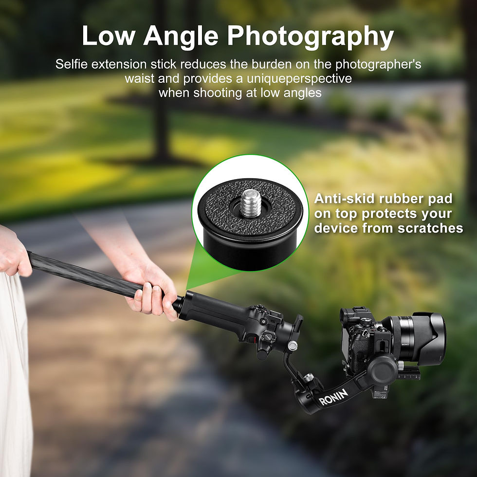 Thumbnail: FANAUE Carbon Fiber Gimbal Extension Pole, 14"-25" Monopod for Camera