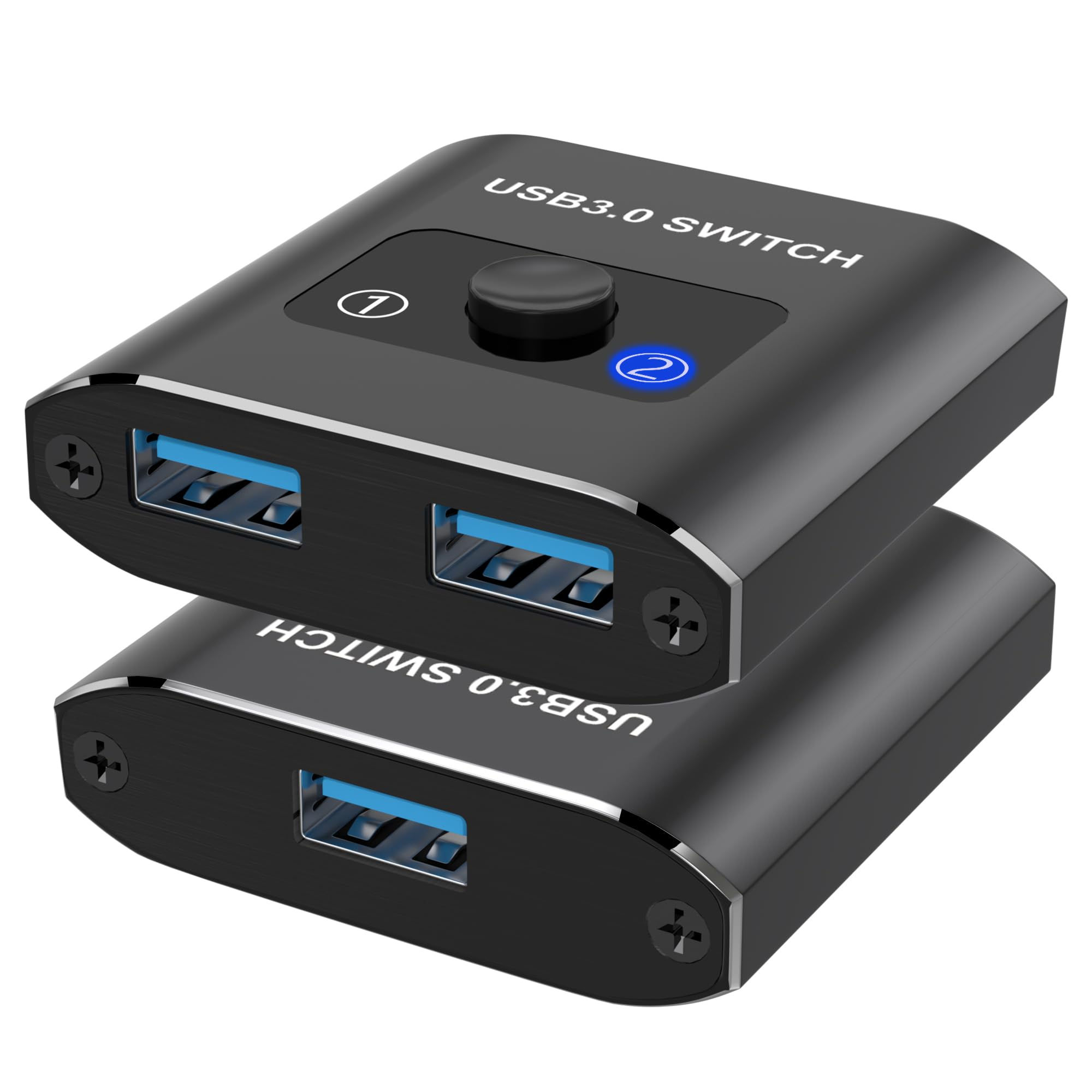 USB 3.0 Switch Selector, Bi-Directional for Sharing Devices Between 2 PCs