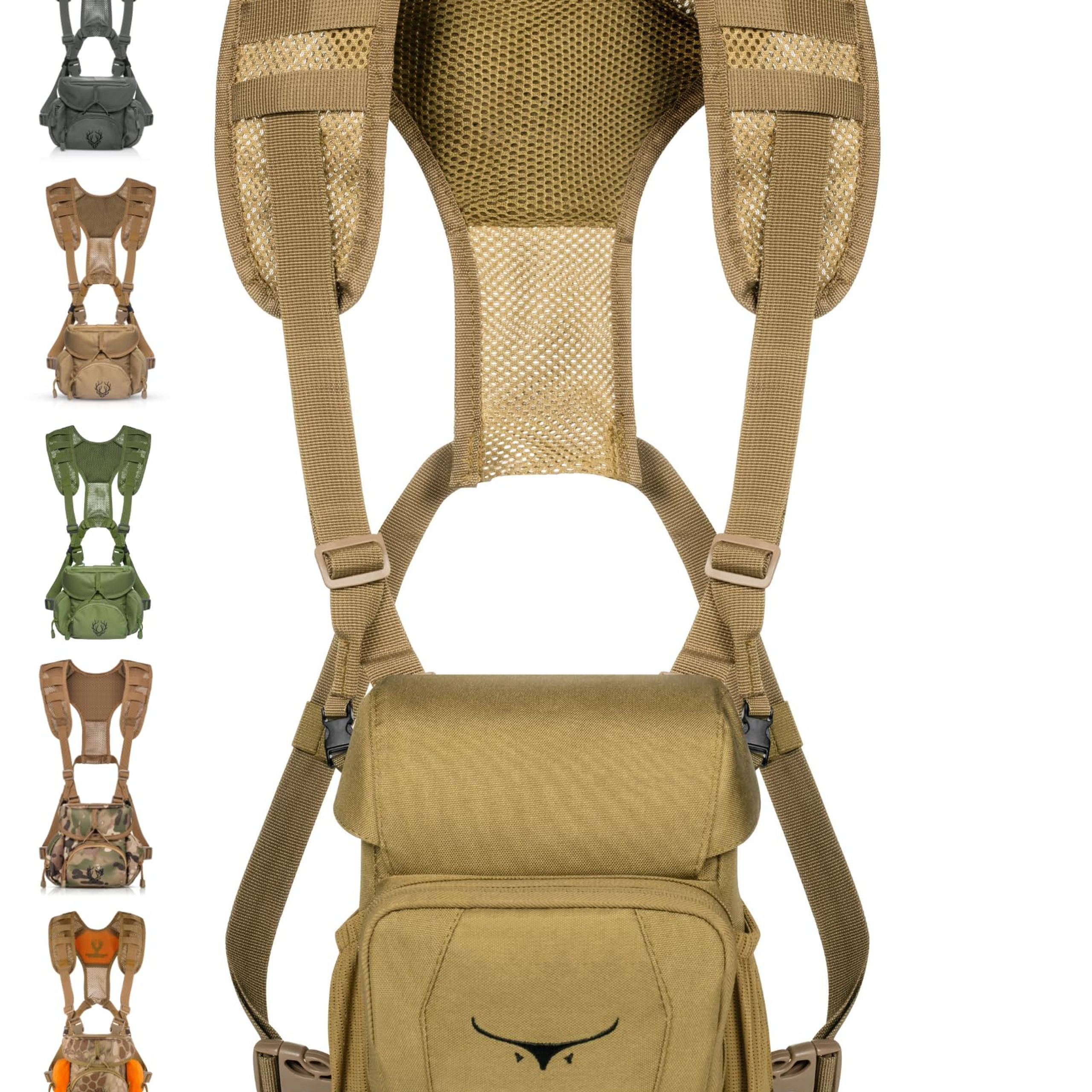 Binocular Harness Chest - with Pouch, Pack Lightweight Hunting Harness