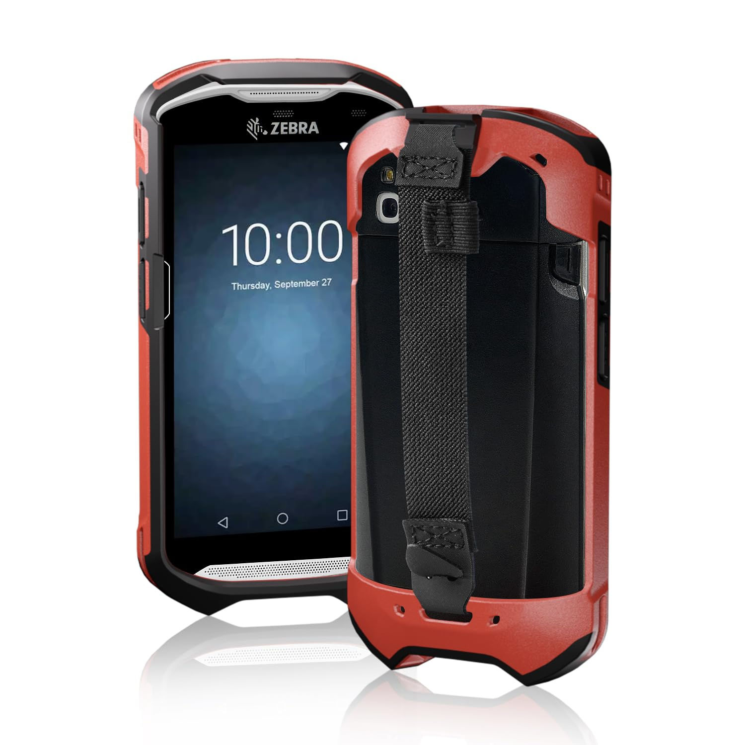 TC51 Case with Hand Strap - Protective TC52 TC56 TC57 (Red) Red & for Zebra