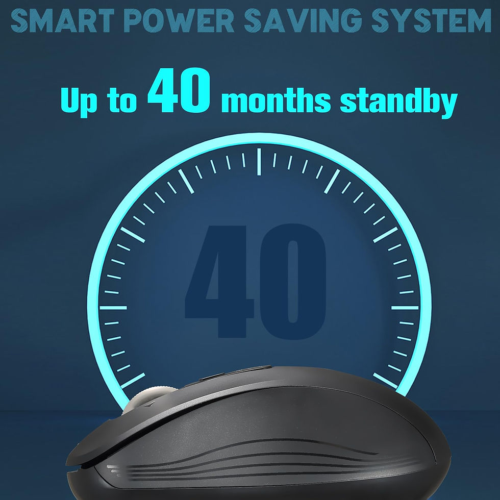 Thumbnail: Wireless Bluetooth Mouse, Portable, Silent, Adjustable DPI, Universal for PC