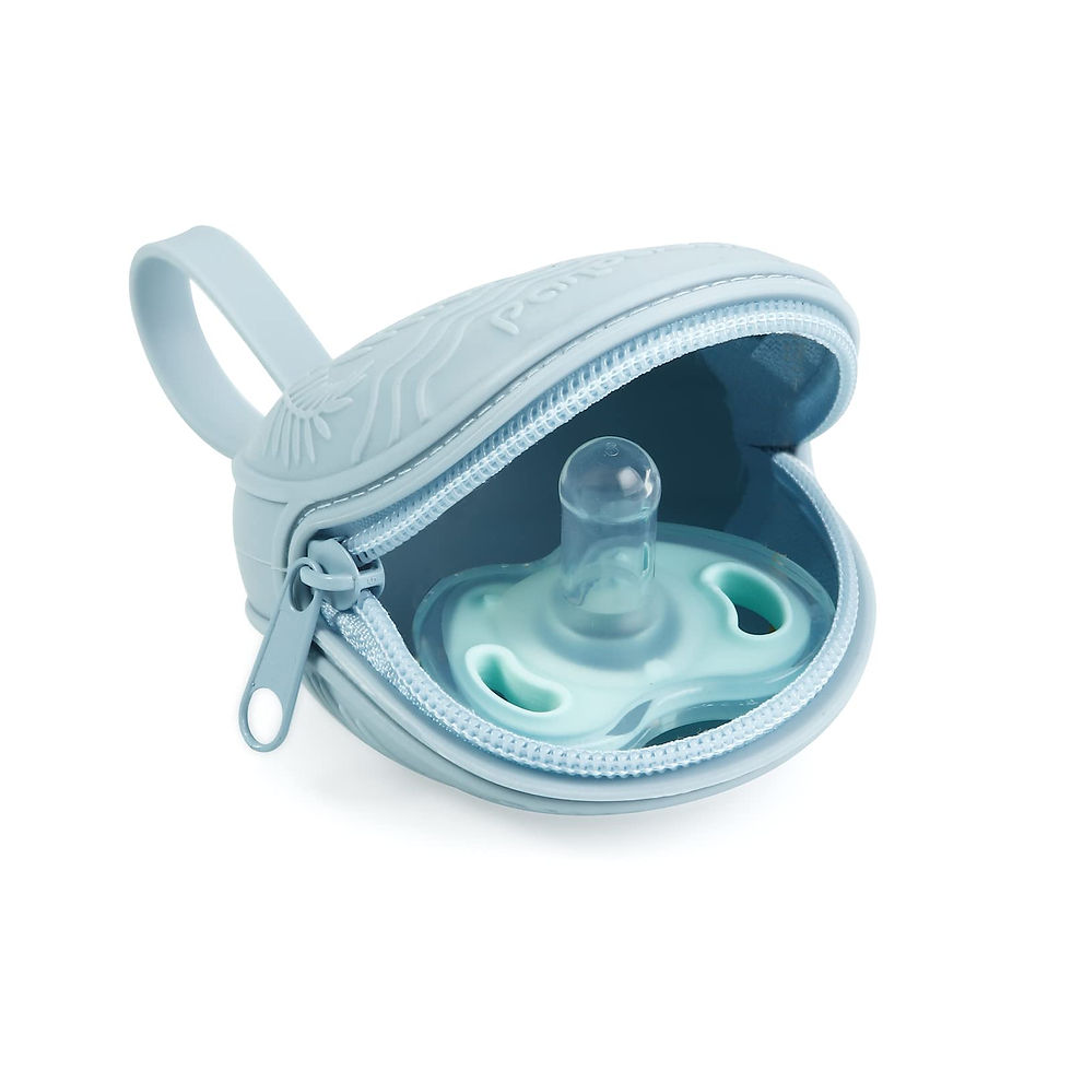 Thumbnail: PandaEar 3-Pack Silicone Dummy Holder Case, BPA-Free, Universal Pacifier Box