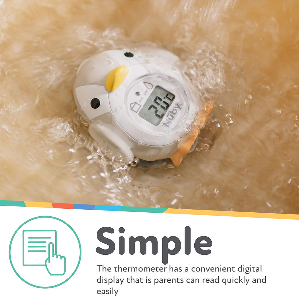 Thumbnail: Nuby Bath and - Baby for Safe Room Digital Thermometer and Bath and - Cozy