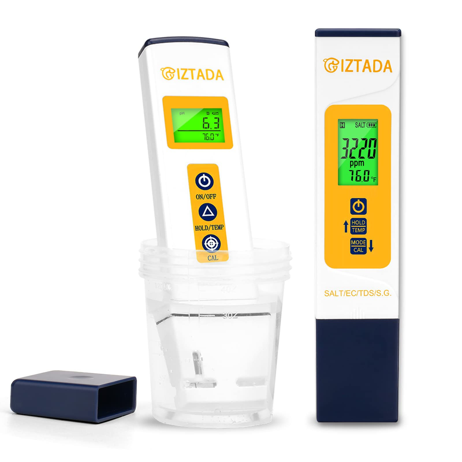 pH and for Saltwater Pool Salt Meter Salinity EC TDS for Reef Seawater