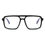 Thumbnail: FEISEDY Retro Aviator Blue Light Glasses, 53mm Frame for Men & Women, Black