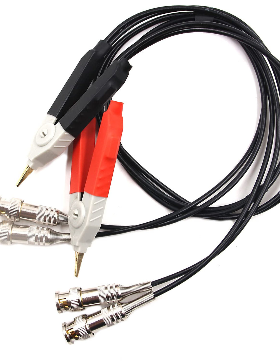 Thumbnail: Chiloskit Clip Wires with BNC LCR Test Lead Cable Probe Set Standard Terminal