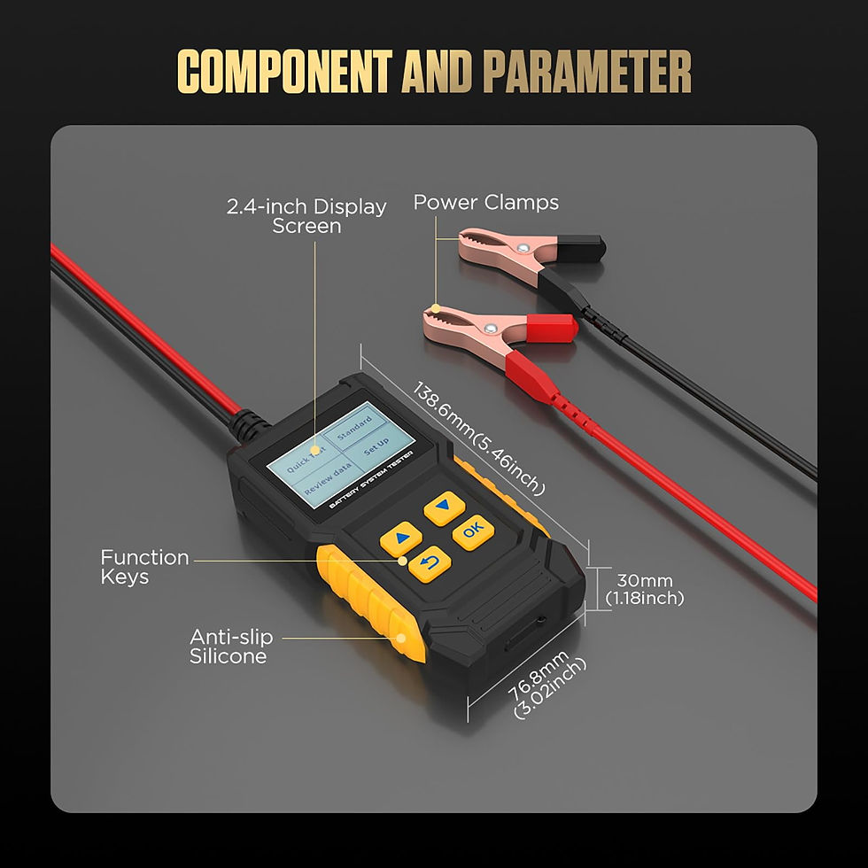 Thumbnail: Battery Tester BT360, 6V-30V Load Tester for Automotive/Boat/Motorcycle