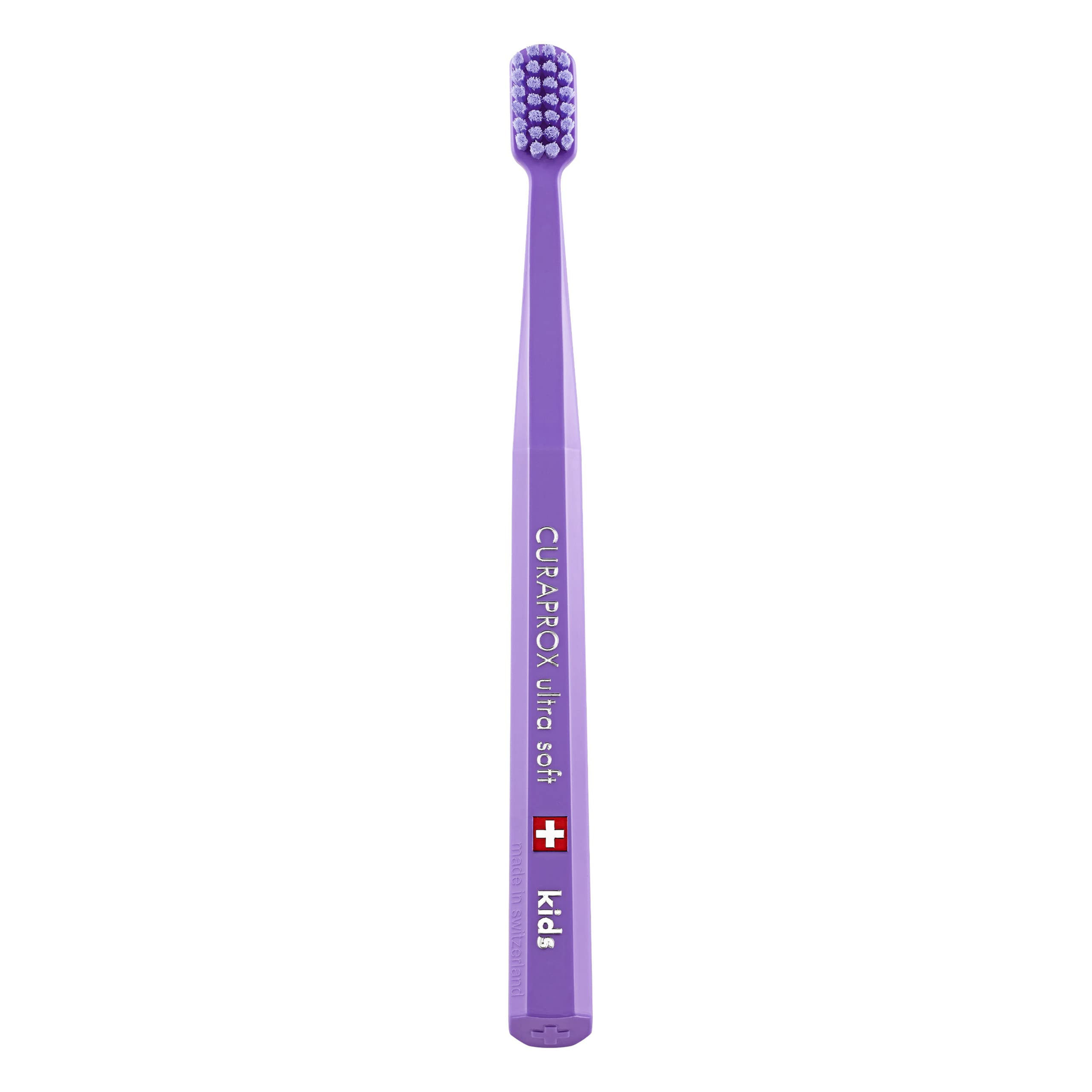 Curaprox CS Kids Toothbrush, Ultra Soft 5500 Bristles, Purple