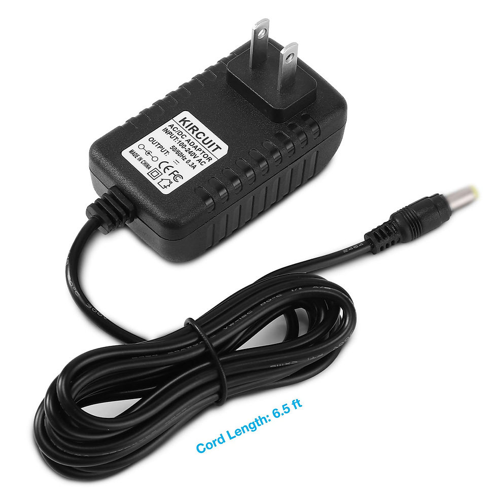 Thumbnail: Global AC/DC Adapter for Medicool Power 35K, Portable Nail Drill, 12V Charger