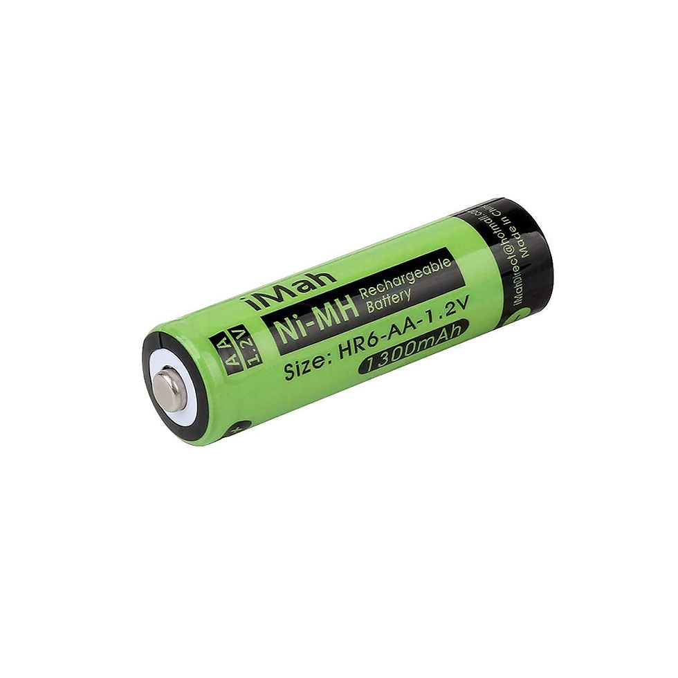 Thumbnail: iMah 16-Pack 1.2V AA Rechargeable Batteries for Solar Lights, 1300mAh
