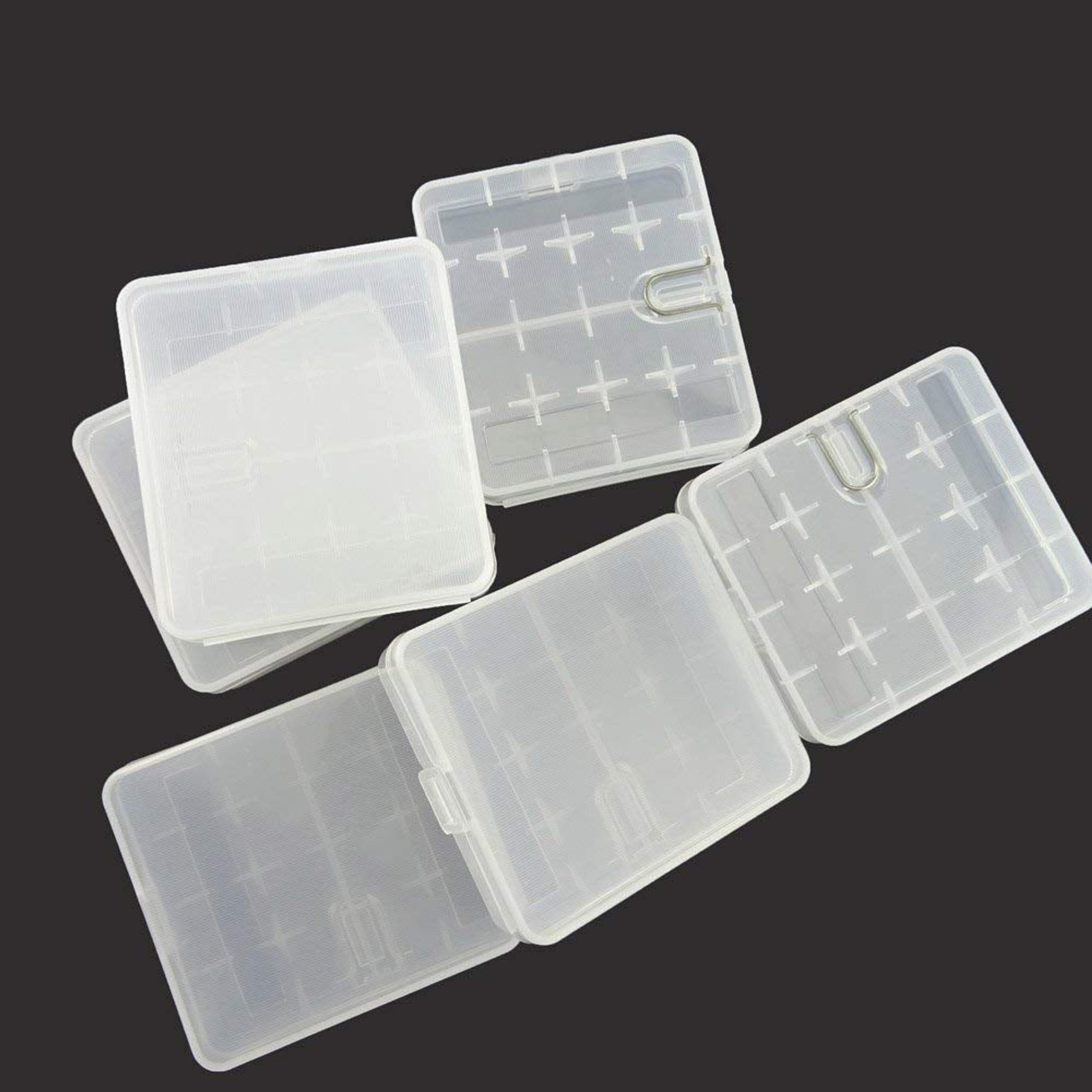 Honbay Battery Storage Case Box Organizer for 4 18650 or 8 CR123A Battery Pack