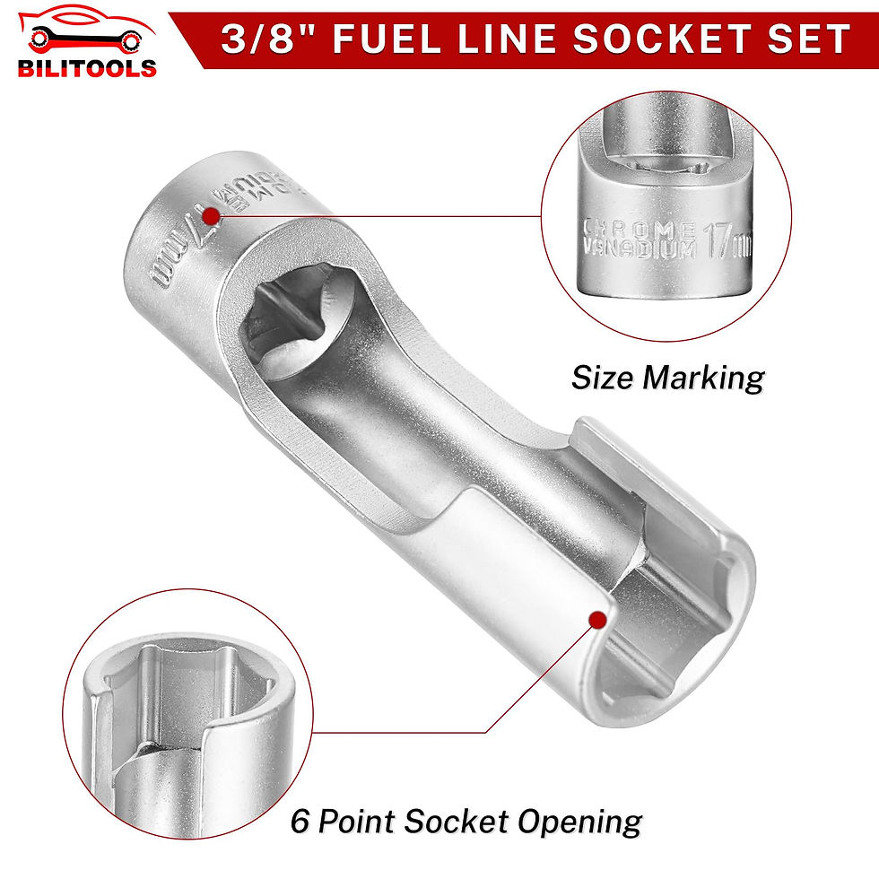 Thumbnail: BILITOOLS Diesel Fuel Socket Wrench Drive for Injector Line Set, Switches,