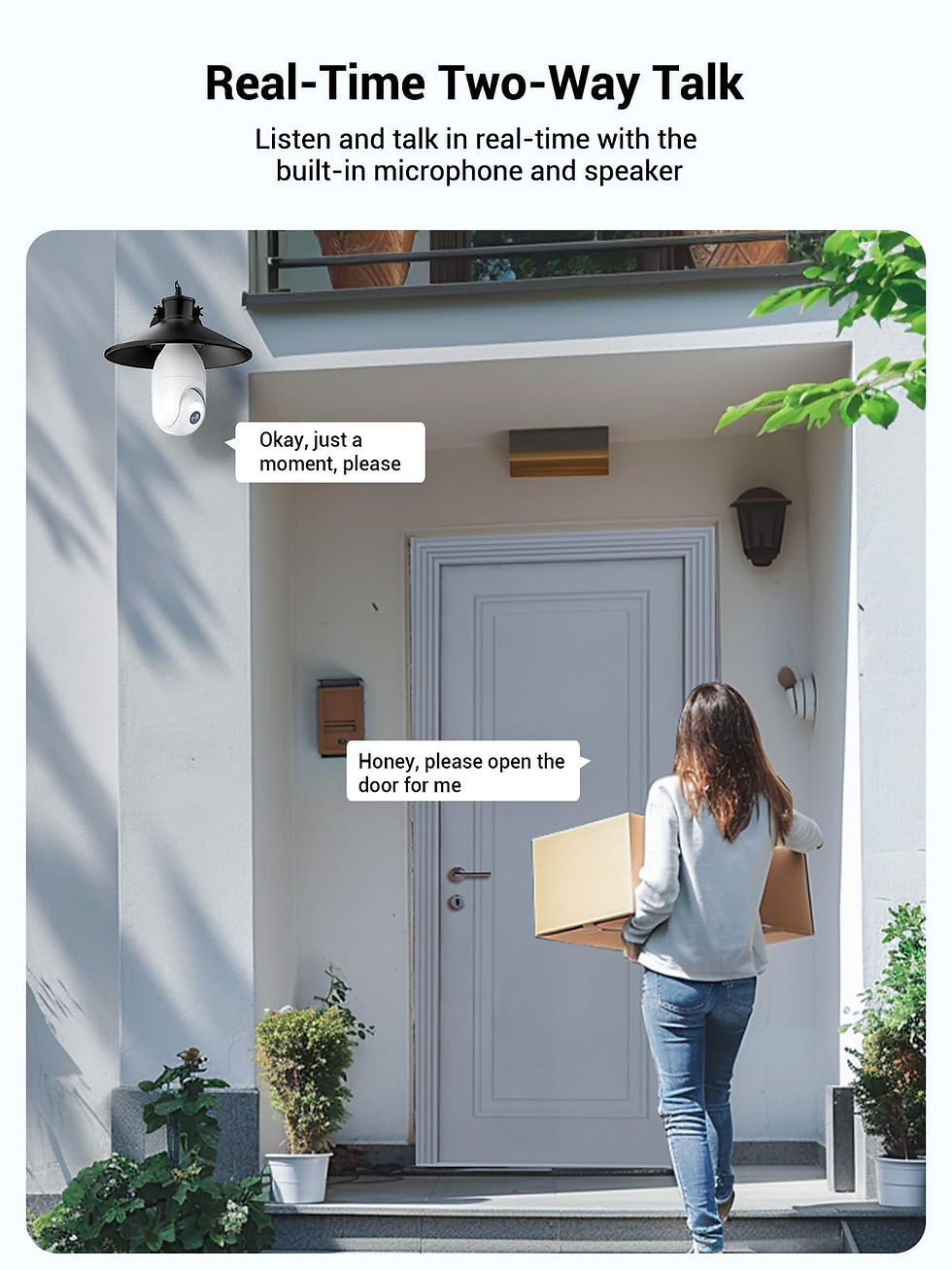 Thumbnail: 5G/2.4G Light Bulb Security Camera Outdoor Indoor AI Detection White 1 Pack