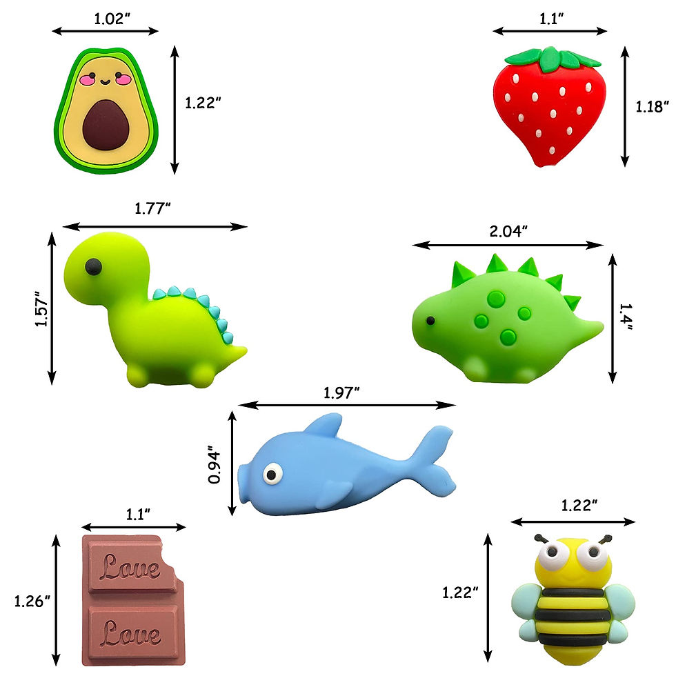 Thumbnail: ZAKVOOR 15-Pack USB Charger Protectors, Cable Savers, Animal/Fruit Designs