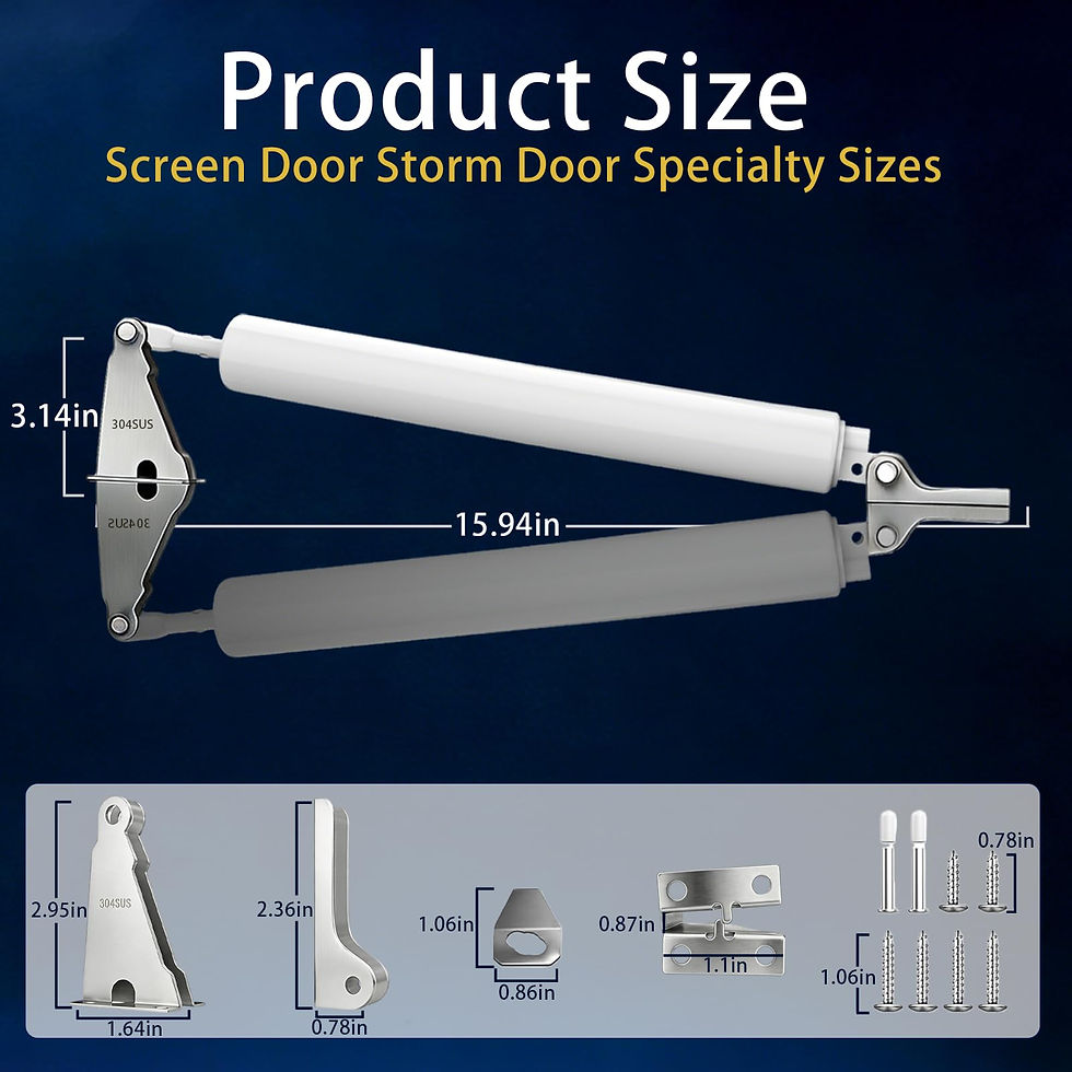 Thumbnail: SUS Screen Door Closer, Steel Construction, Service Life, Corrosion-Resistant,
