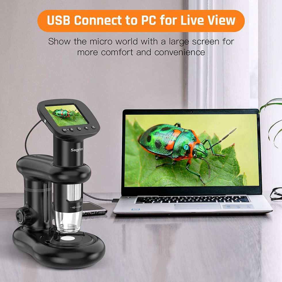 Thumbnail: 1000x for Children with LCD Screen,Pocket Microscope-Handheld Digital Microscope