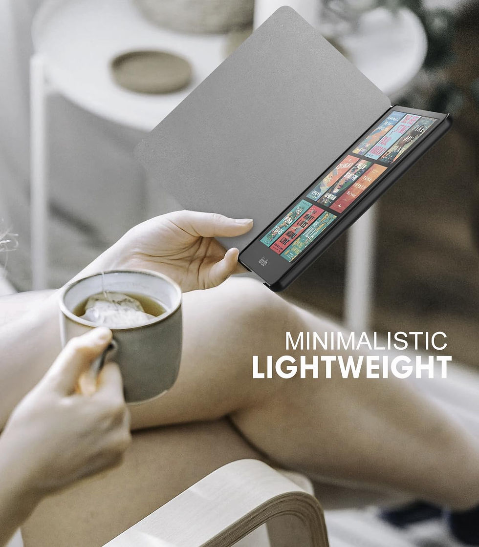 Thumbnail: MoKo Case for 7" Kindle Paperwhite 12th Gen, Protective Cover, Gray Forest