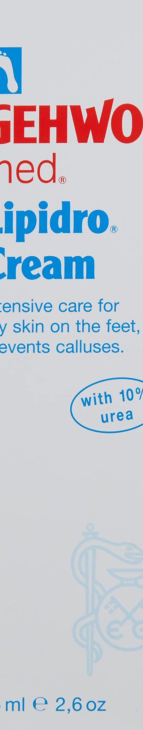 Gehwol Med Lipidro Cream for Unisex, 2.6 Fl Oz (Pack of 1)