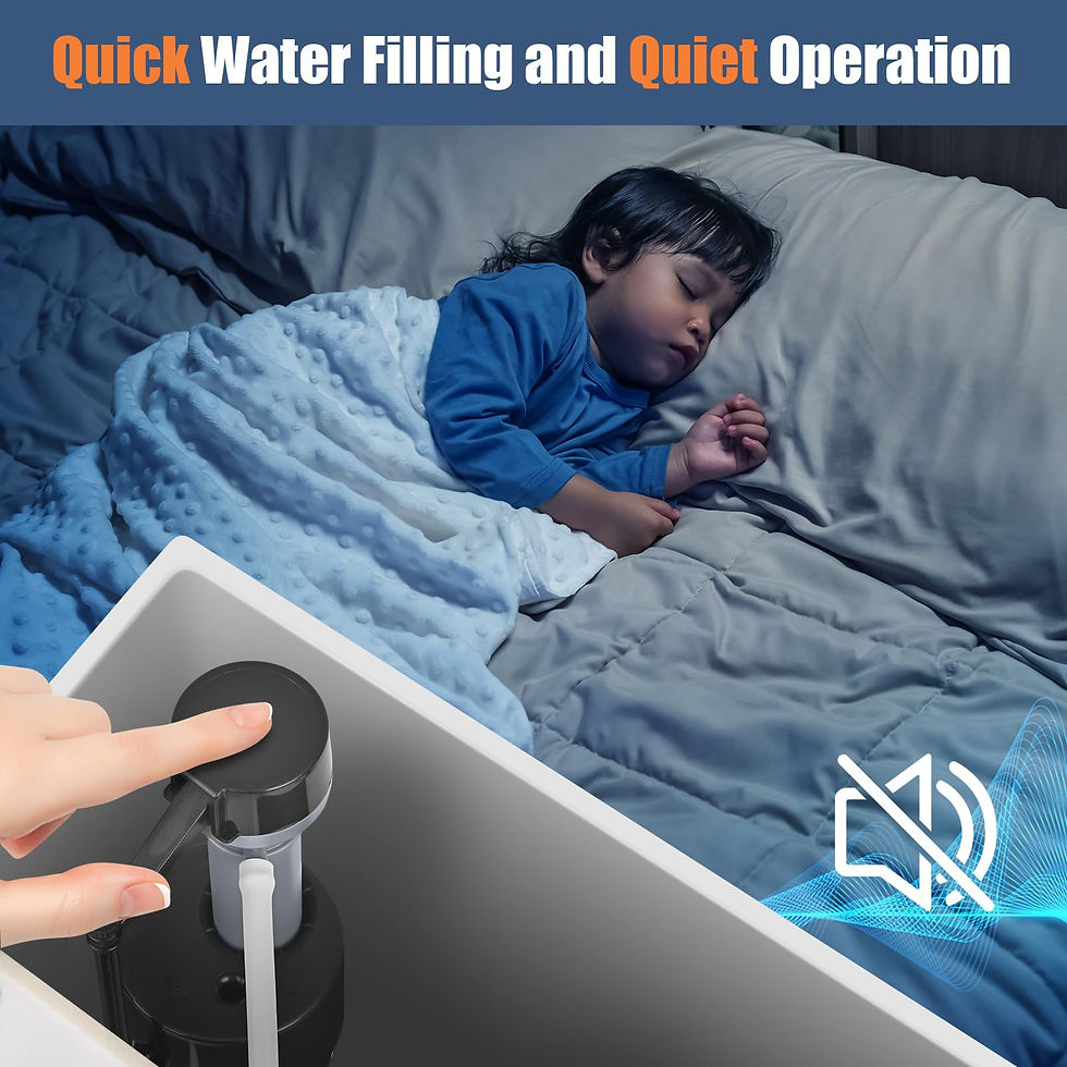 Thumbnail: Universal Toilet Flusher Kit, & Adjustable Fill Valve, Flapper, Quiet