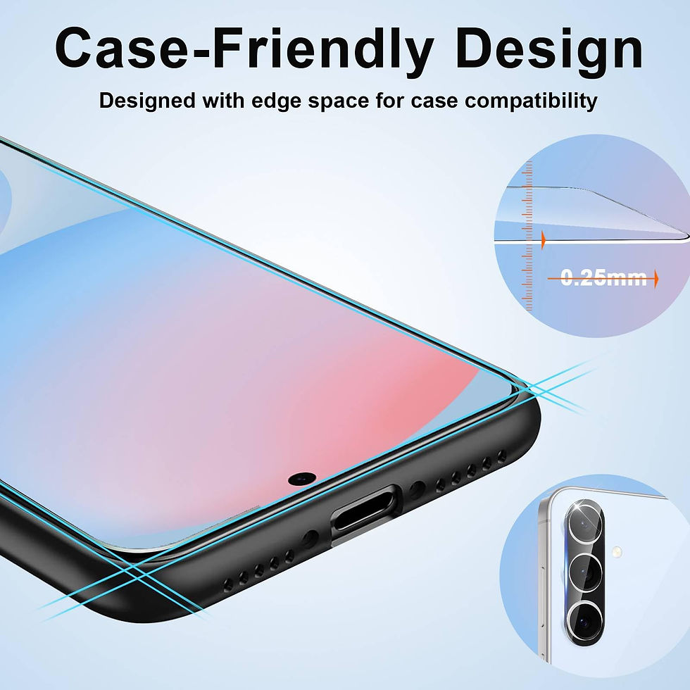 Thumbnail: Galaxy S24 FE Screen Protector, 4+4 Pack, Anti-Scratch, HD Clarity