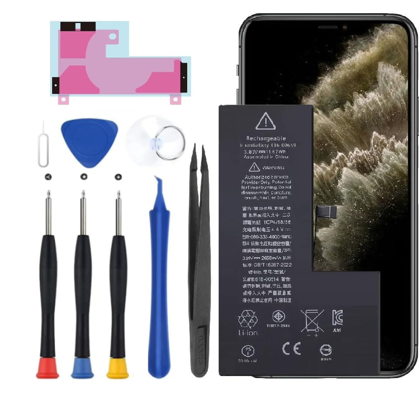 Battery for iPhone Pro, Phone Pro 11 Upgraded with iPhone Pro with Professional