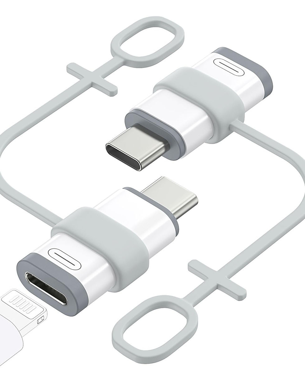 Thumbnail: MoKo 2-Pack USB-C to Lightning Adapter, for iPhone, Charging Sync