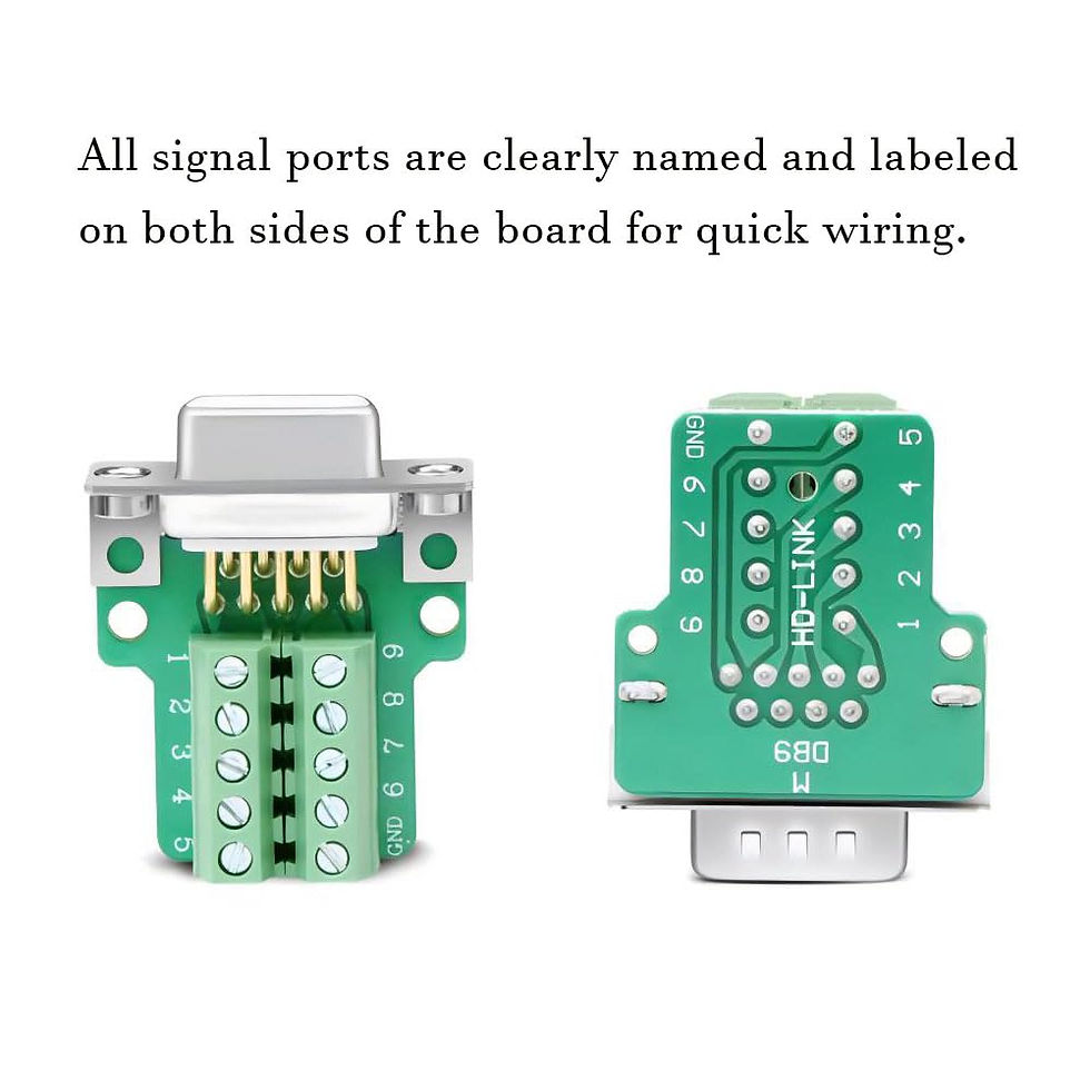Thumbnail: DB9 Solderless Connectors, 4-Pack Male/Female RS232 with Metal Cases