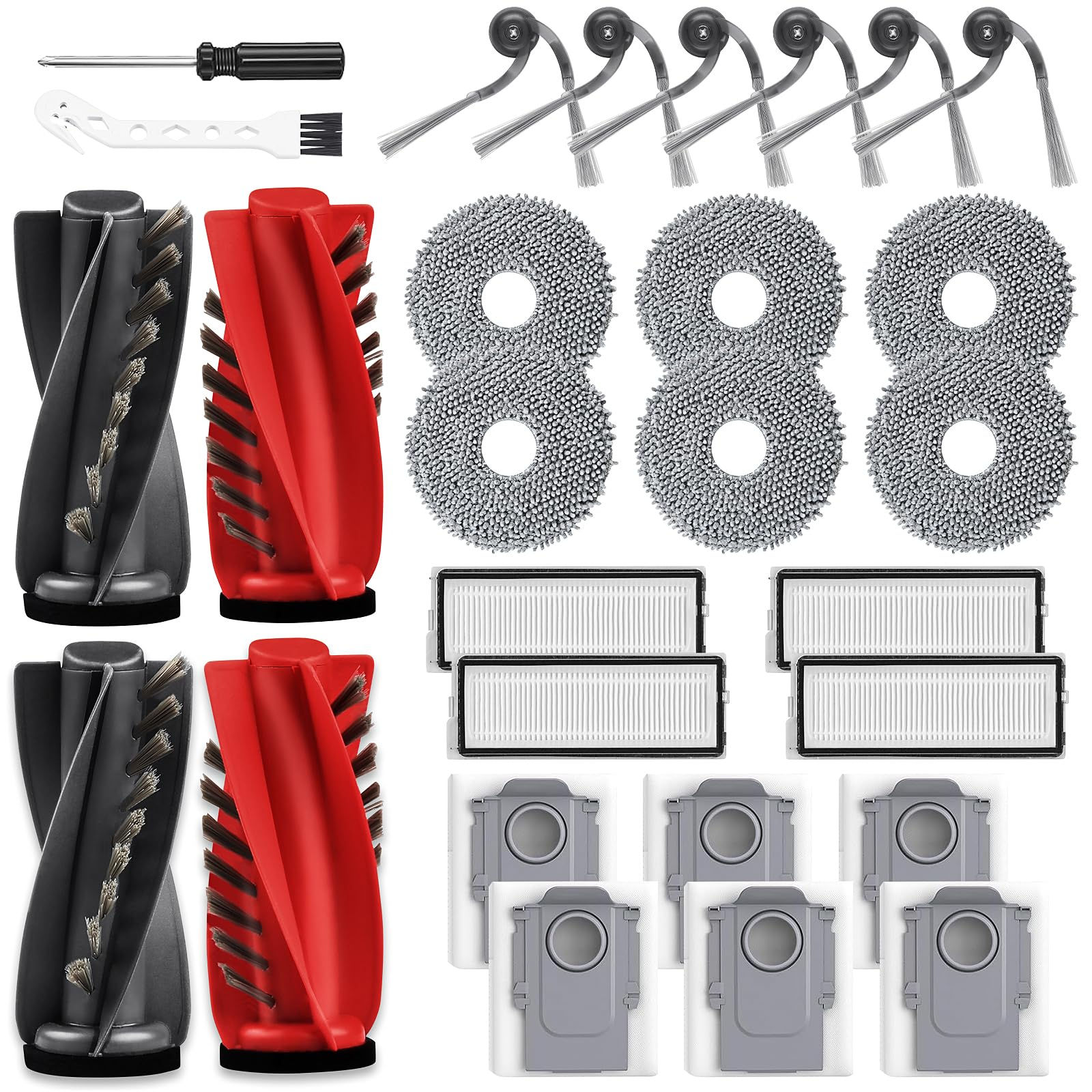 28 Accessories for Roborock Qrevo Curv/Curv Robot Pack Replacement S5X/Qrevo